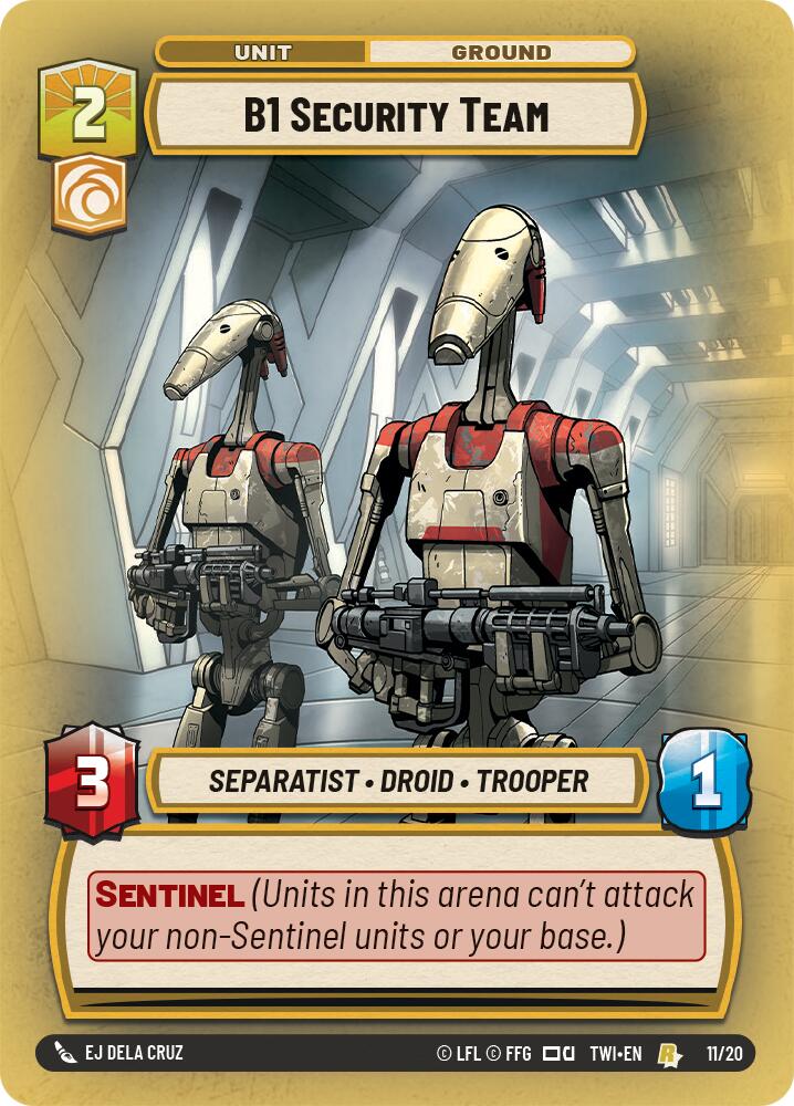 B1 Security Team (11/20) [Twilight of the Republic: Weekly Play] | Tabernacle Games