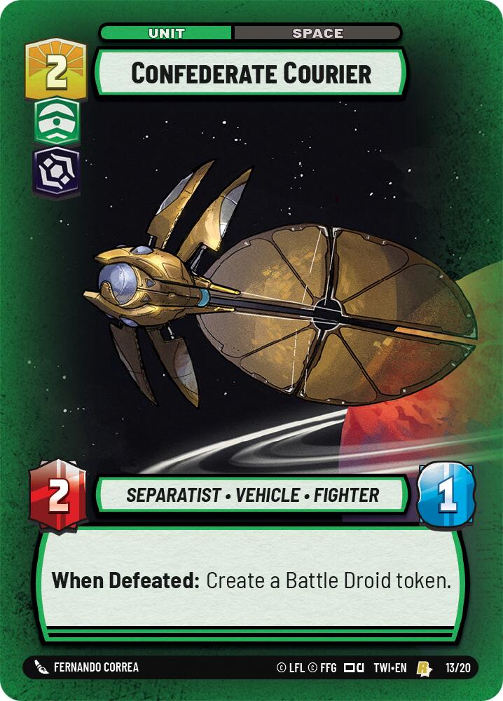Confederate Courier (13/20) [Twilight of the Republic: Weekly Play] | Tabernacle Games