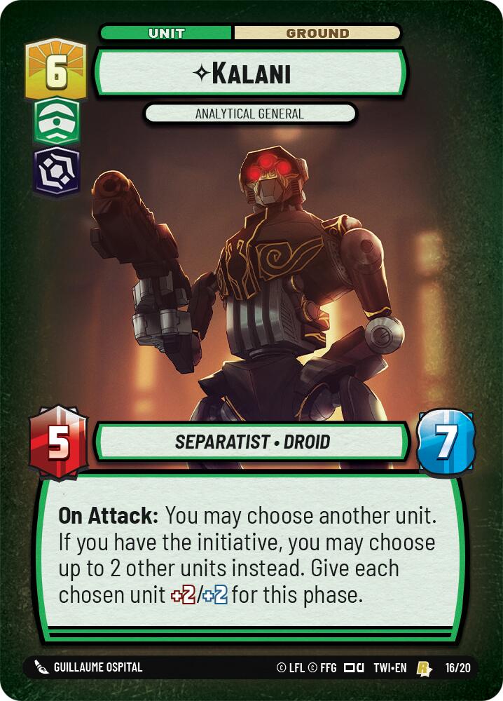 Kalani - Analytical General (16/20) [Twilight of the Republic: Weekly Play] | Tabernacle Games