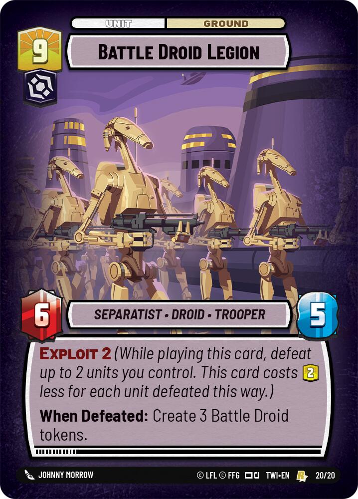 Battle Droid Legion (20/20) [Twilight of the Republic: Weekly Play] | Tabernacle Games