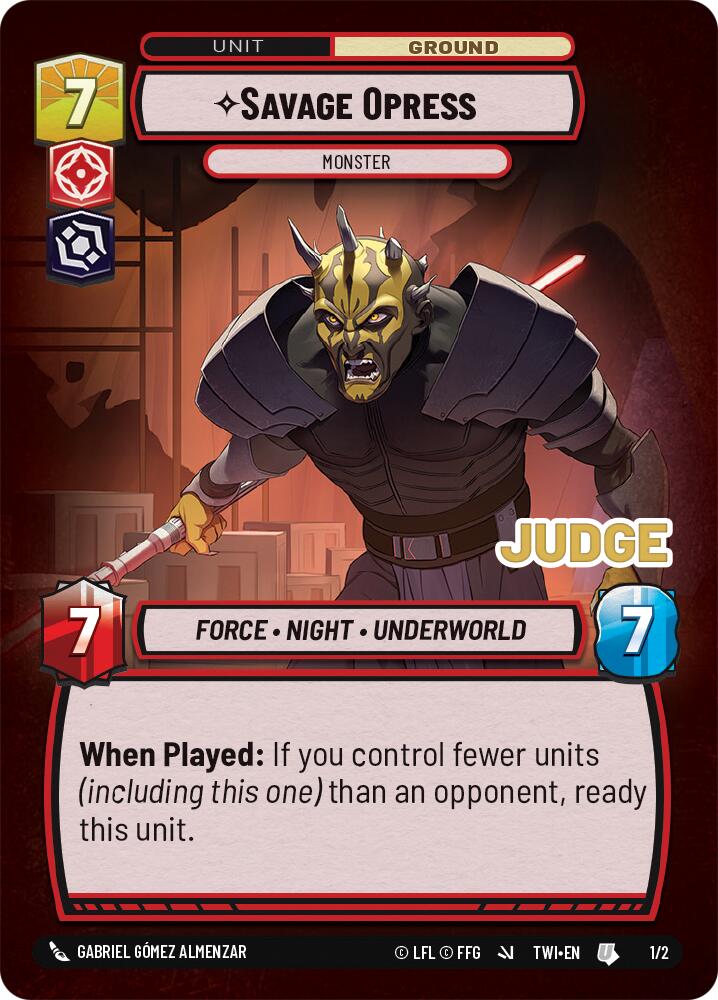 Savage Opress - Monster (1/2) (1/2) [Judge Promos] | Tabernacle Games