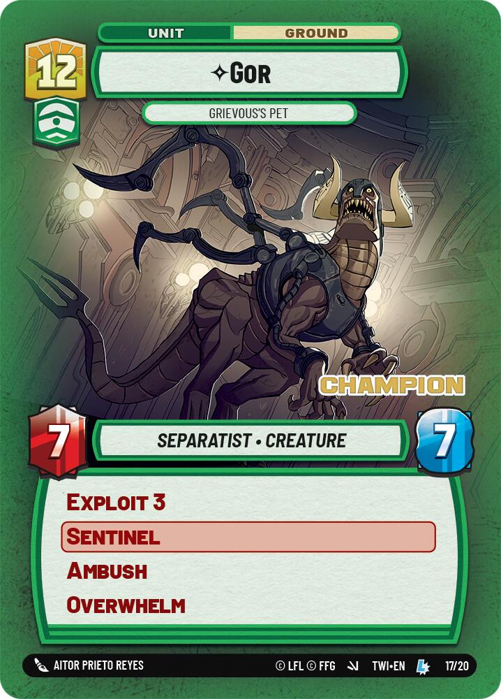 Gor - Grievous's Pet (17/20) (Champion) (17/20) [Store Showdown Promos] | Tabernacle Games