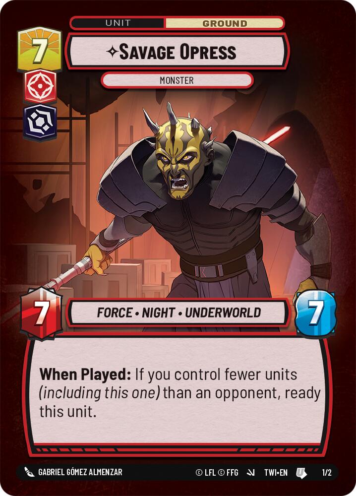 Savage Opress - Monster (1/2) (1/2) [Store Showdown Promos] | Tabernacle Games