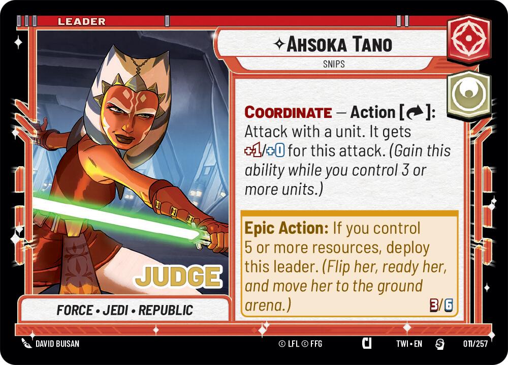 Ahsoka Tano - Snips (011/257) [Judge Promos] | Tabernacle Games