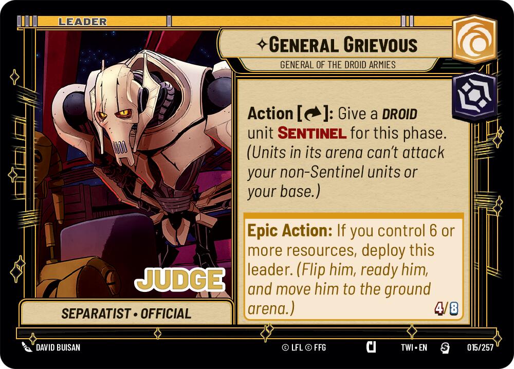 General Grievous - General of the Droid Armies (015/257) (015/257) [Judge Promos] | Tabernacle Games