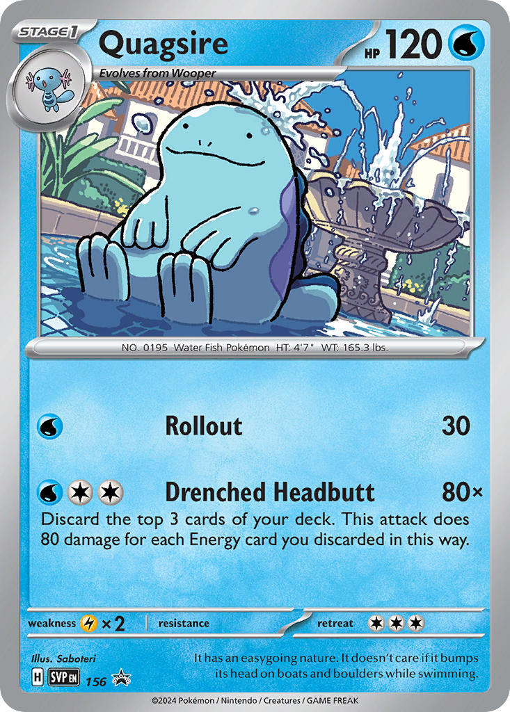 Quagsire (156) [Scarlet & Violet: Black Star Promos] | Tabernacle Games