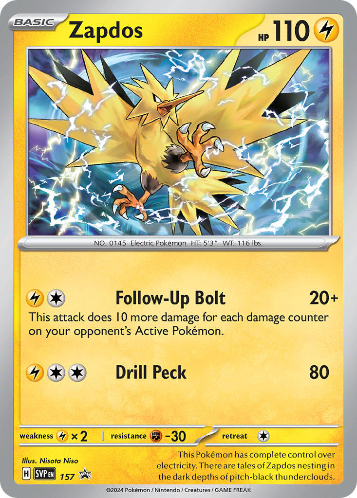 Zapdos (157) [Scarlet & Violet: Black Star Promos] | Tabernacle Games