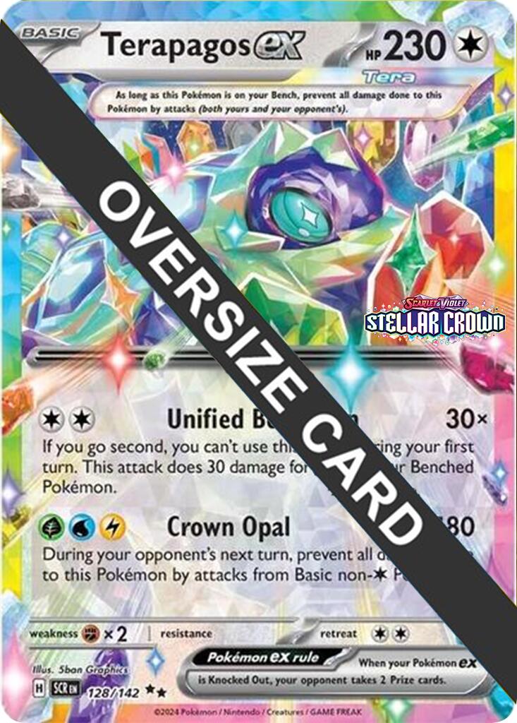 Terapagos ex (128/142) (Jumbo Card) [Scarlet & Violet: Black Star Promos] | Tabernacle Games