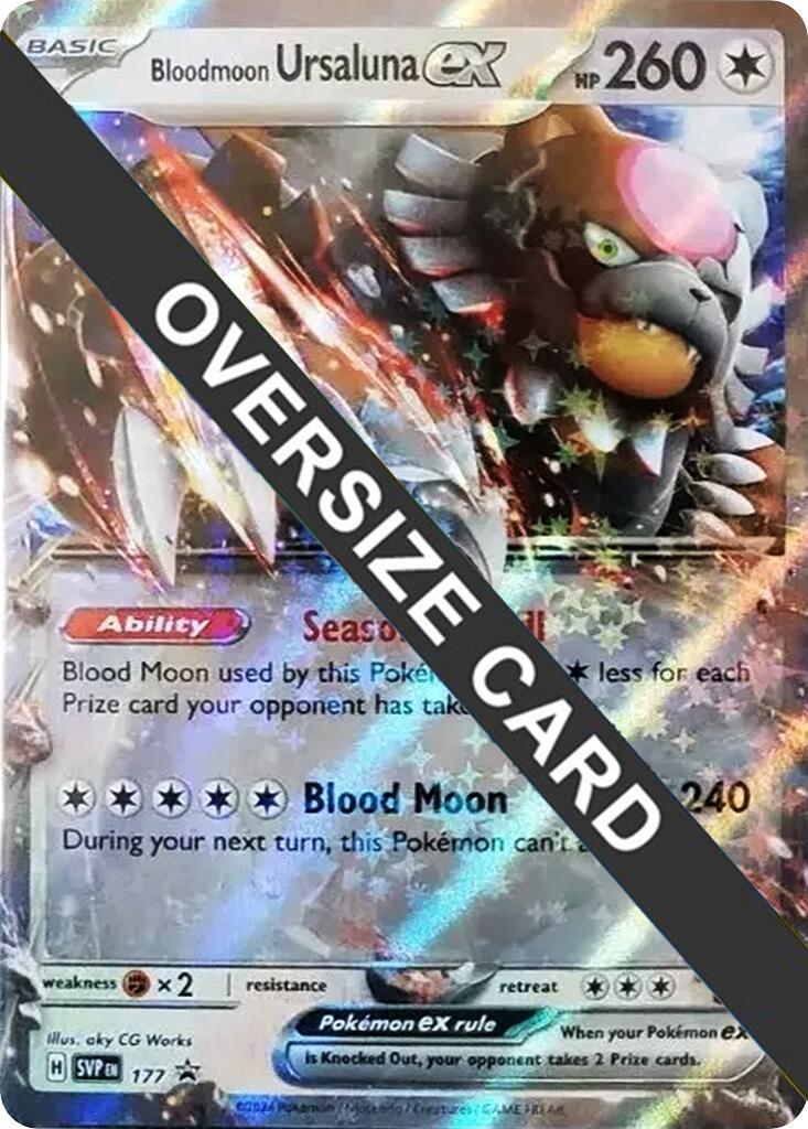 Bloodmoon Ursaluna ex (177) (Jumbo Card) [Scarlet & Violet Promo Cards] | Tabernacle Games