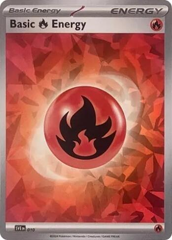 Basic Fire Energy (010) (Cracked Ice Holo) [Scarlet & Violet: Stellar Crown] | Tabernacle Games