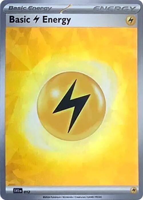 Basic Lightning Energy (012) (Cracked Ice Holo) [Scarlet & Violet: Stellar Crown] | Tabernacle Games