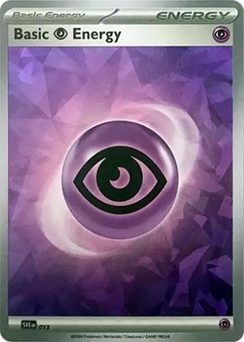 Basic Psychic Energy (013) (Cracked Ice Holo) [Scarlet & Violet: Stellar Crown] | Tabernacle Games