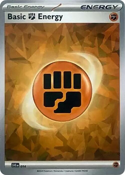 Basic Fighting Energy (014) (Cracked Ice Holo) [Scarlet & Violet: Stellar Crown] | Tabernacle Games