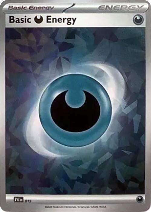 Basic Darkness Energy (015) (Cracked Ice Holo) [Scarlet & Violet: Stellar Crown] | Tabernacle Games