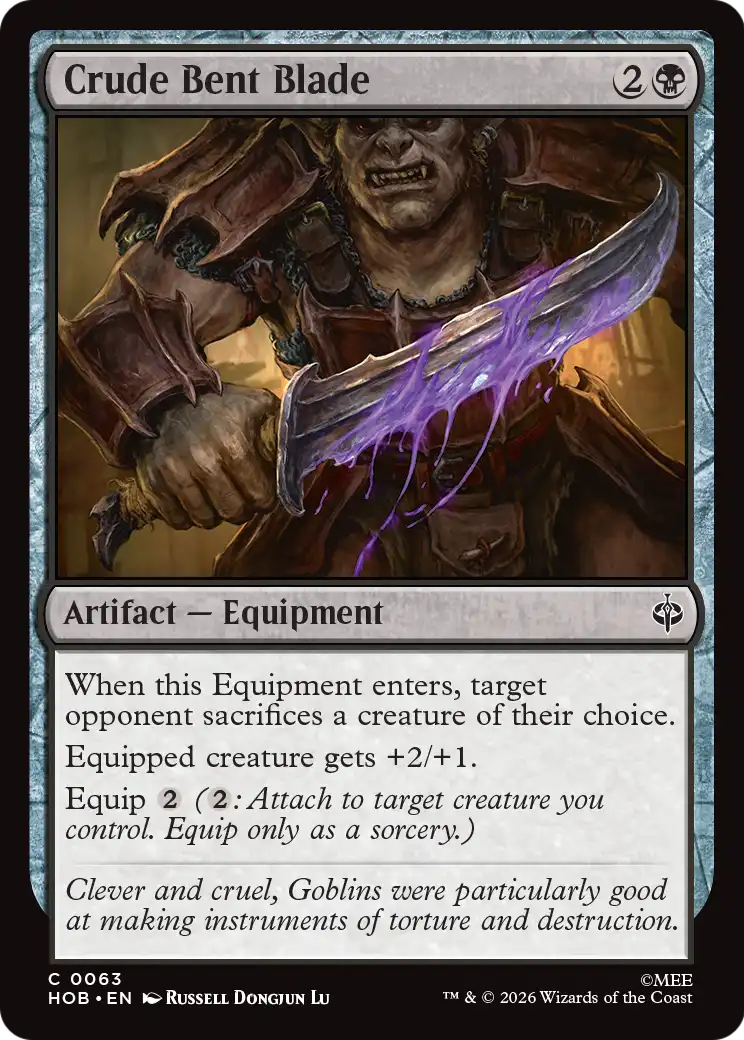 Crude Bent Blade [The Hobbit] | Tabernacle Games