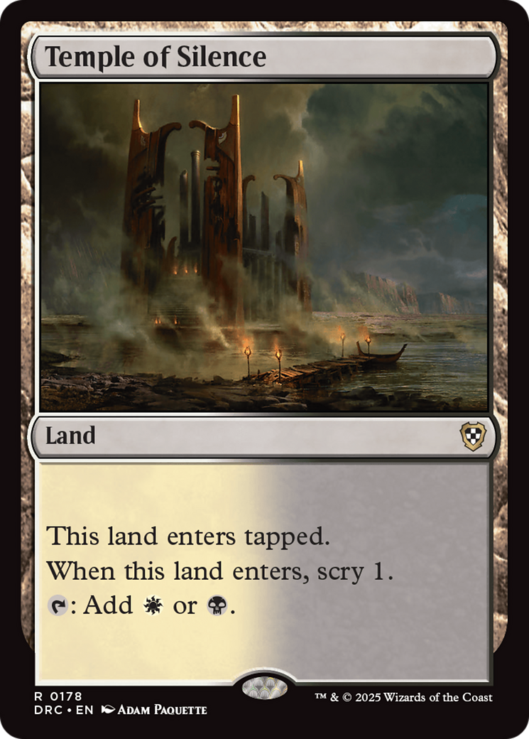Temple of Silence [Aetherdrift Commander] | Tabernacle Games