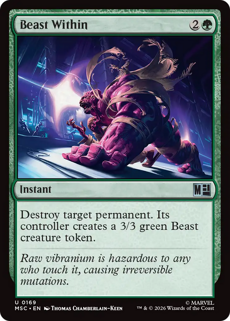 Beast Within (Surge Foil) [Marvel Super Heroes Commander] | Tabernacle Games