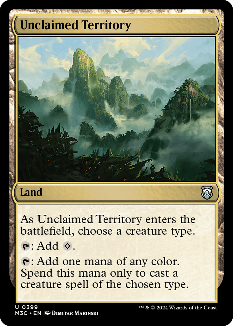 Unclaimed Territory (Ripple Foil) [Modern Horizons 3 Commander] | Tabernacle Games