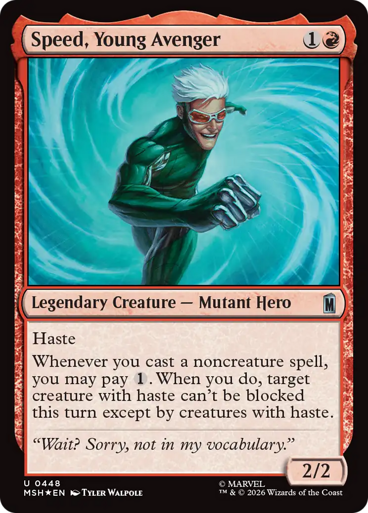 Speed, Young Avenger (Surge Foil) [Marvel Super Heroes] | Tabernacle Games