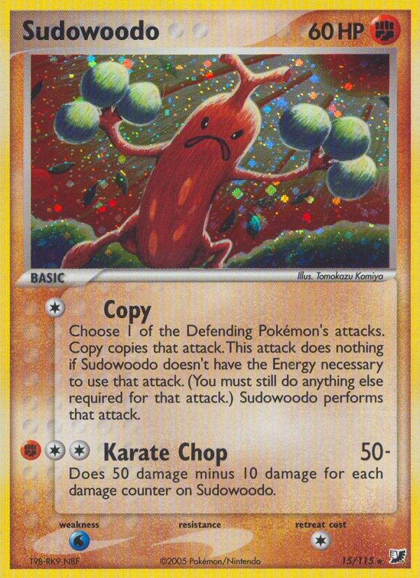 Sudowoodo (15/115) [EX: Unseen Forces] | Tabernacle Games