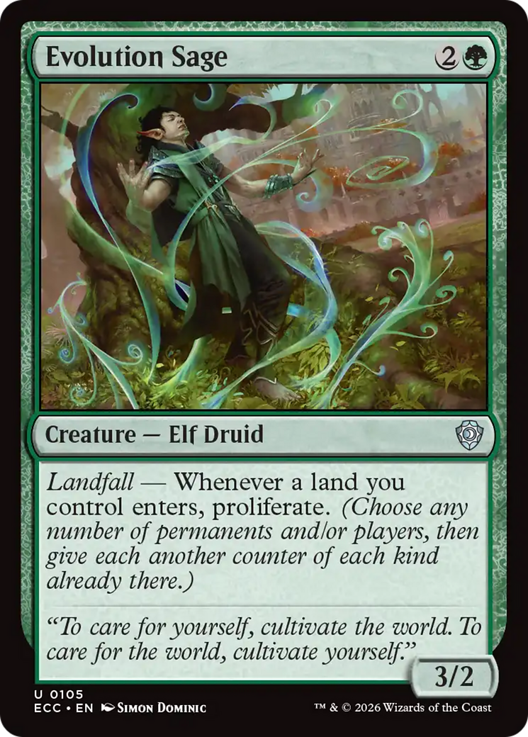 Evolution Sage [Lorwyn Eclipsed Commander] | Tabernacle Games