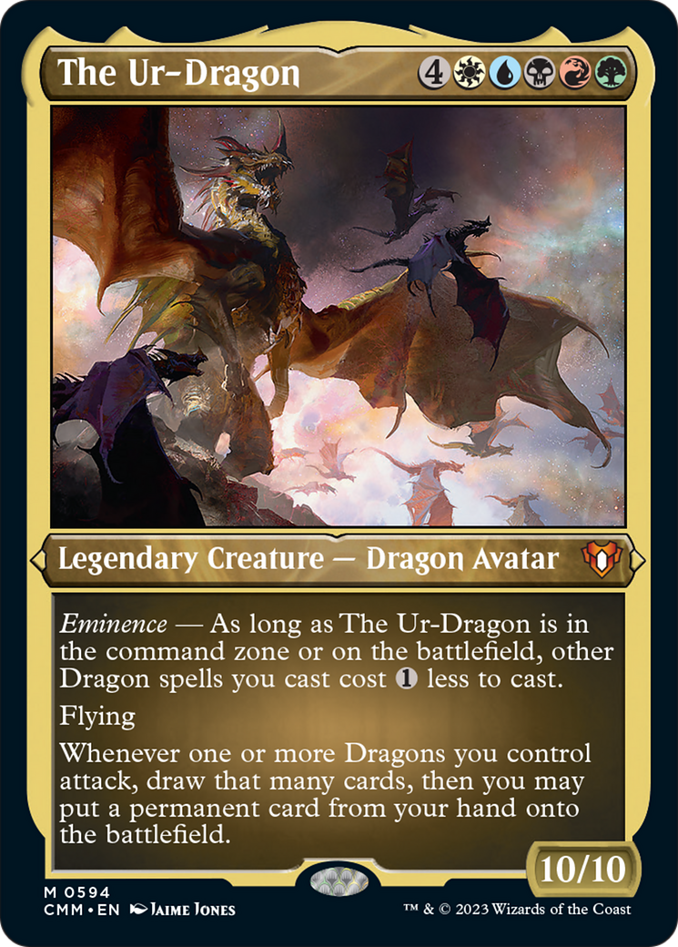 The Ur-Dragon (Foil Etched) [Commander Masters] | Tabernacle Games