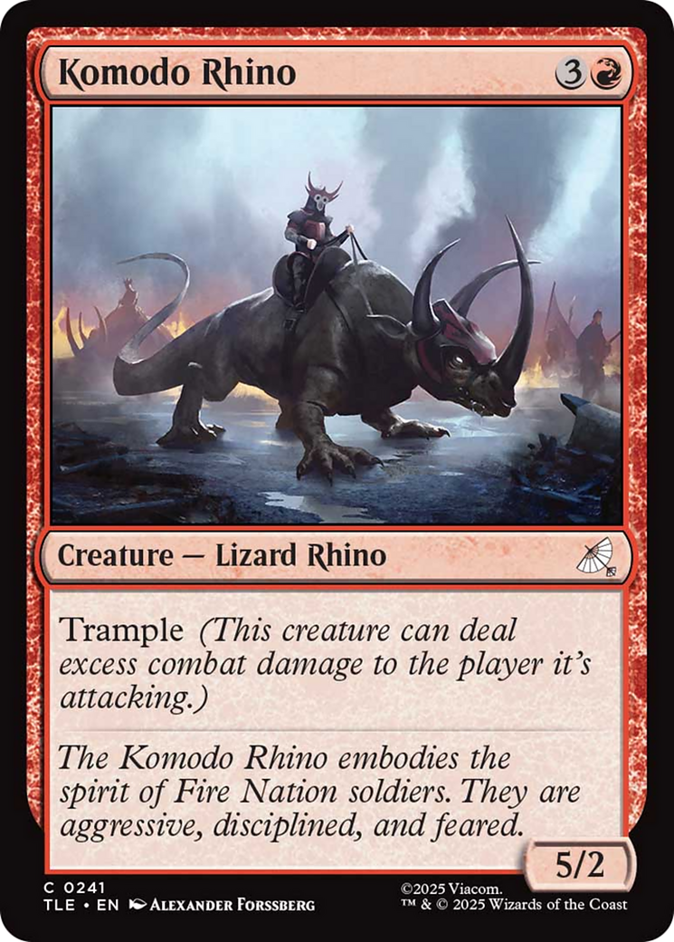 Komodo Rhino [Avatar: The Last Airbender: Eternal-Legal] | Tabernacle Games