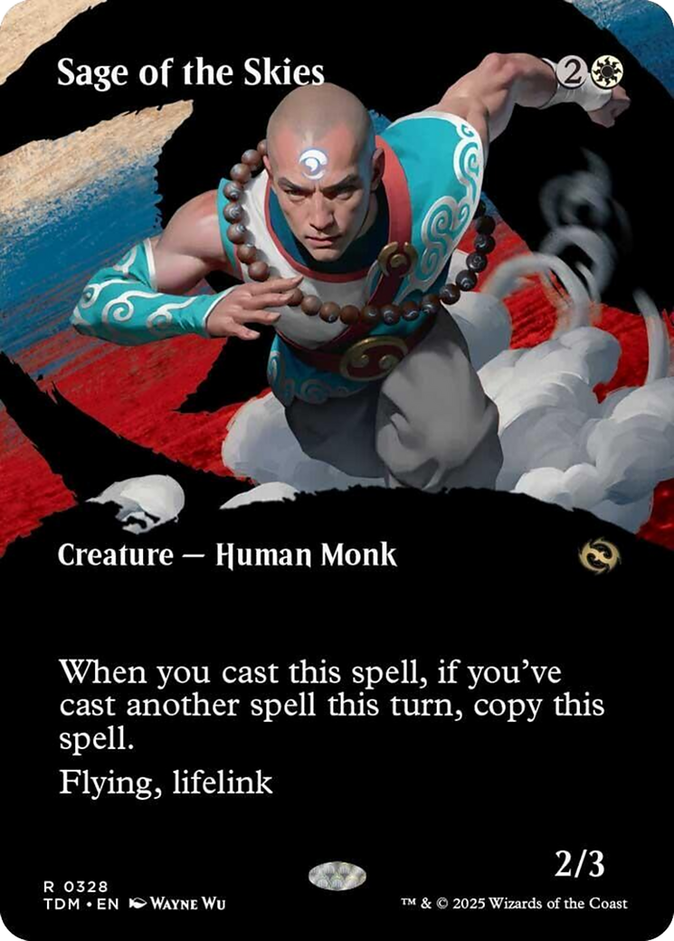 Sage of the Skies (Borderless) [Tarkir: Dragonstorm] | Tabernacle Games