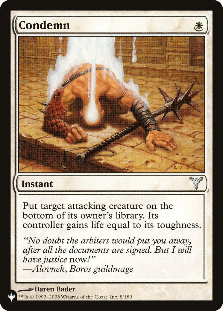 Condemn [The List] | Tabernacle Games