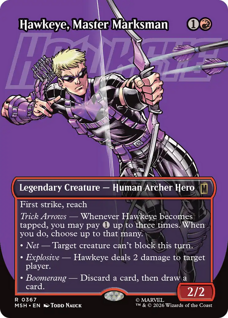 Hawkeye, Master Marksman (Borderless) [Marvel Super Heroes] | Tabernacle Games