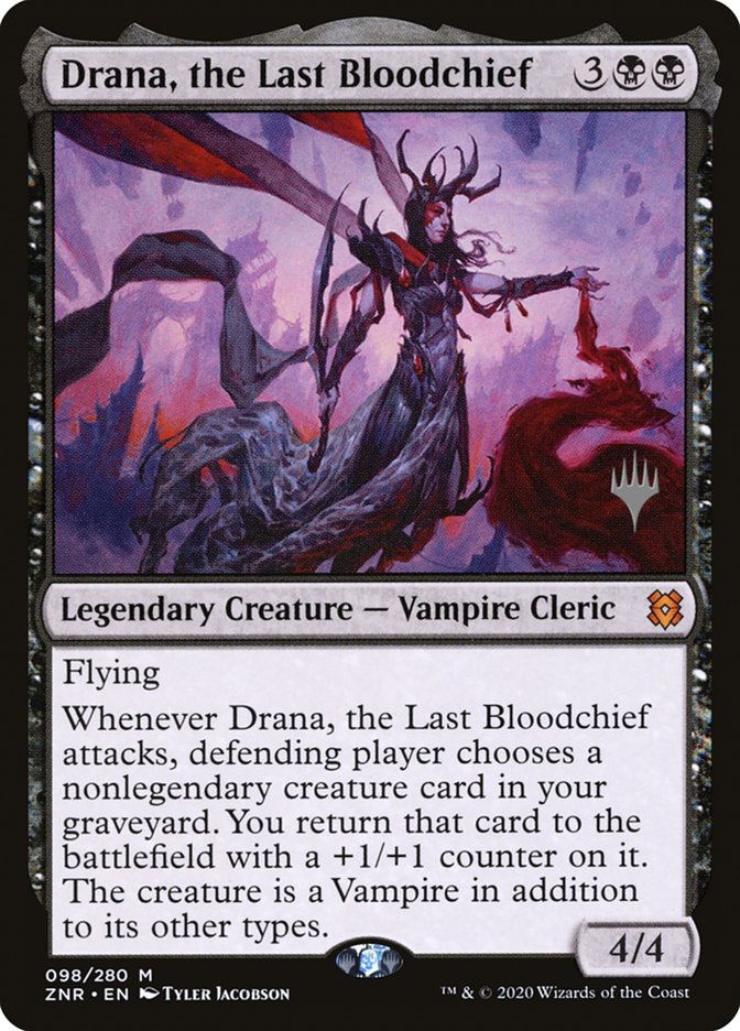 Drana, the Last Bloodchief (Promo Pack) [Zendikar Rising Promos] | Tabernacle Games