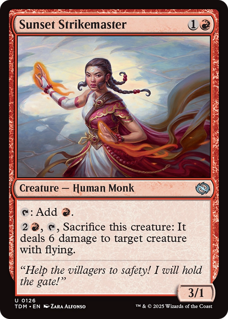 Sunset Strikemaster [Tarkir: Dragonstorm] | Tabernacle Games