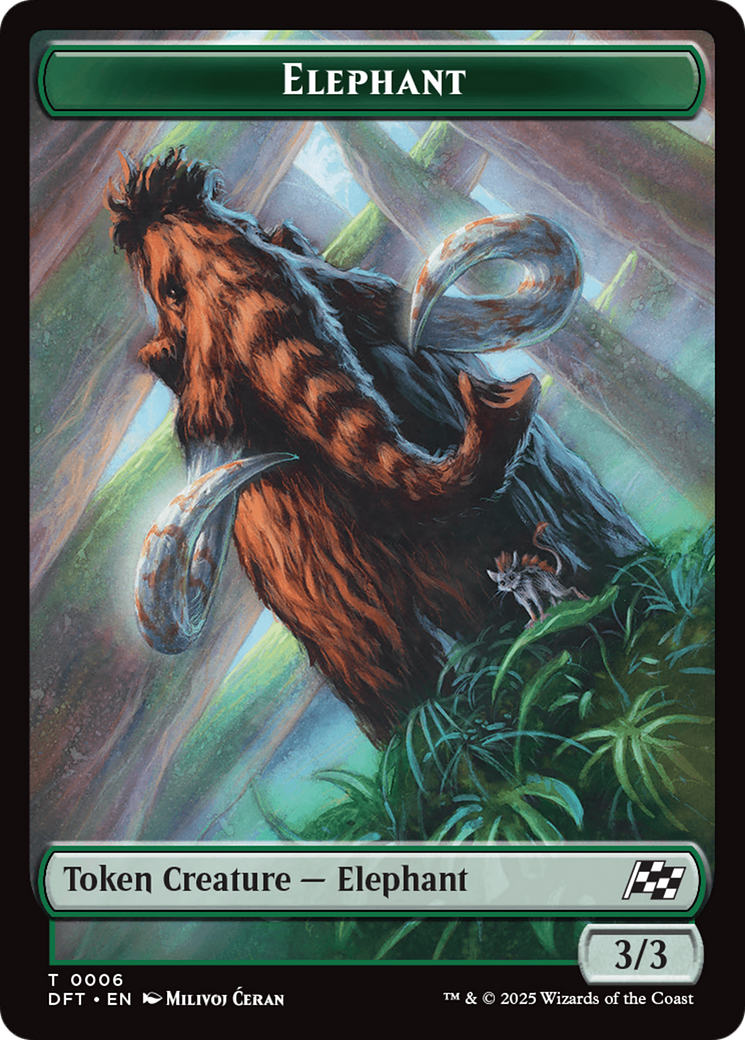 Insect // Elephant Double-Sided Token [Aetherdrift Tokens] | Tabernacle Games