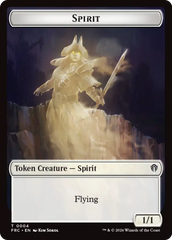 Goblin // Spirit Double-Sided Token [Reality Fracture Commander Tokens] | Tabernacle Games