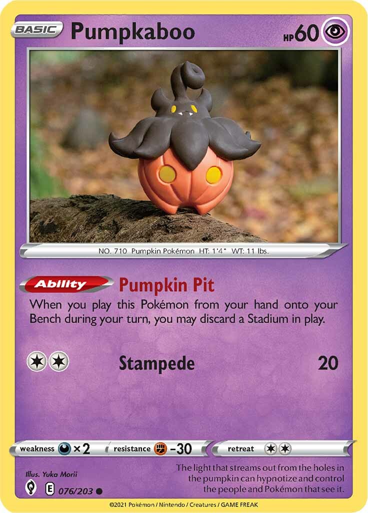 Pumpkaboo (076/203) [Sword & Shield: Evolving Skies] | Tabernacle Games