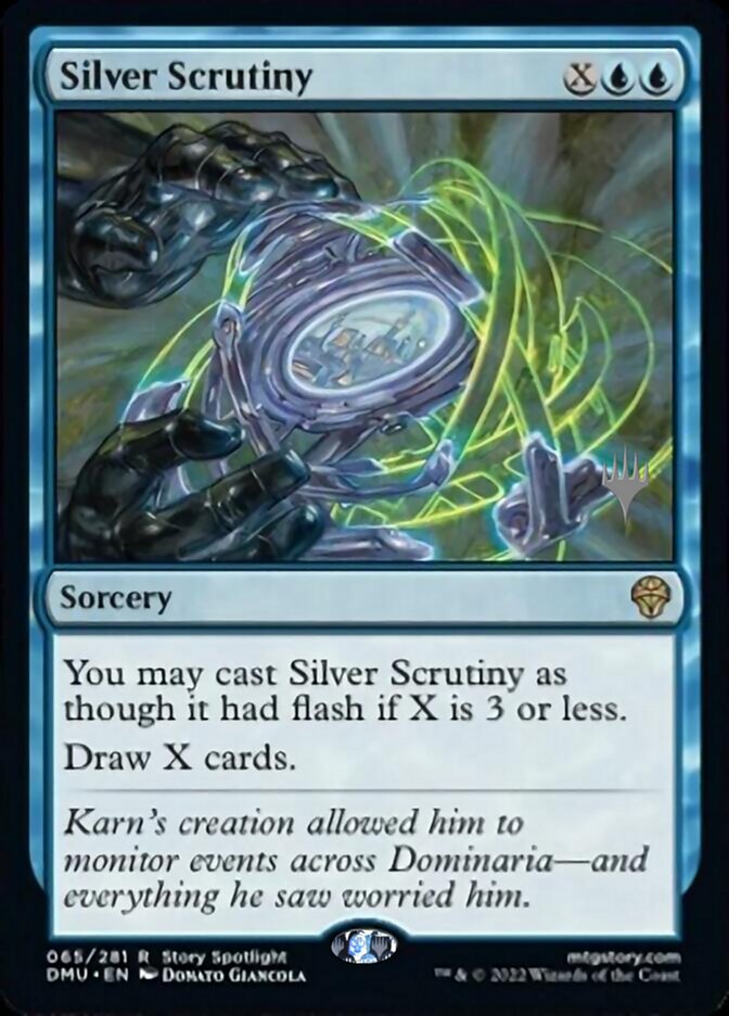 Silver Scrutiny (Promo Pack) [Dominaria United Promos] | Tabernacle Games