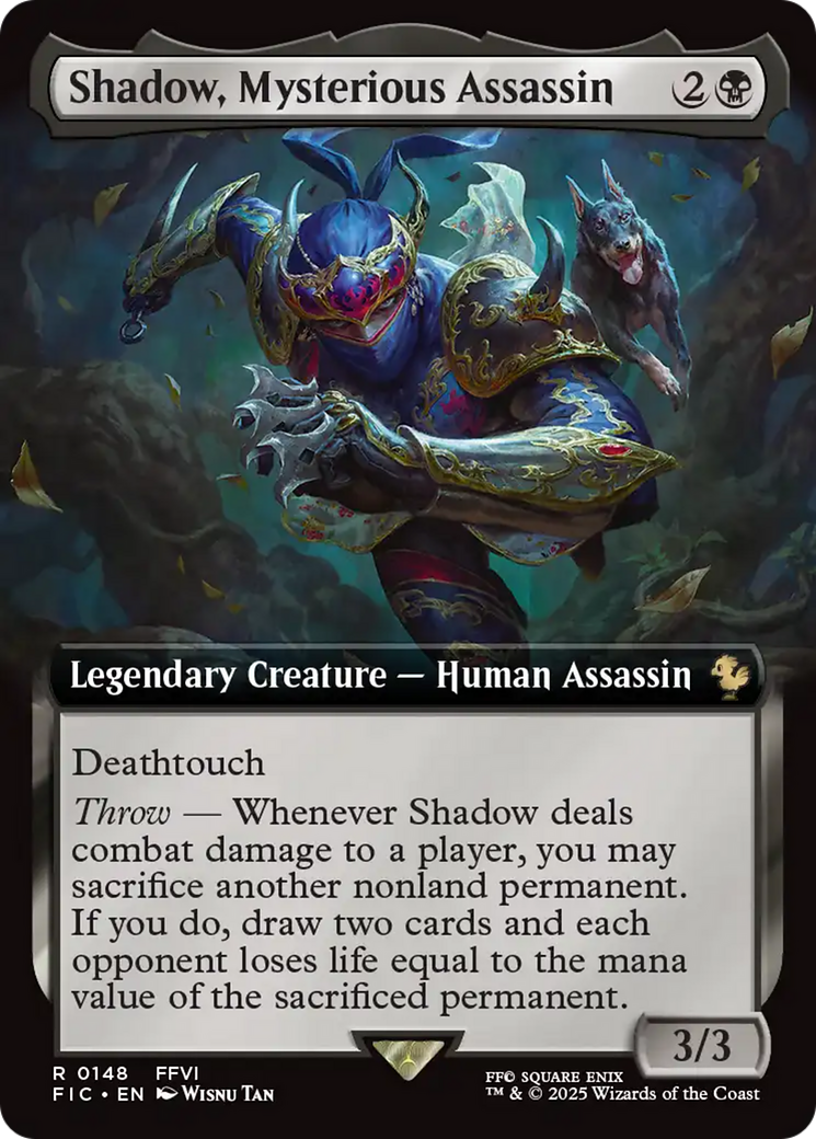 Shadow, Mysterious Assassin (Extended Art) [FINAL FANTASY Commander] | Tabernacle Games
