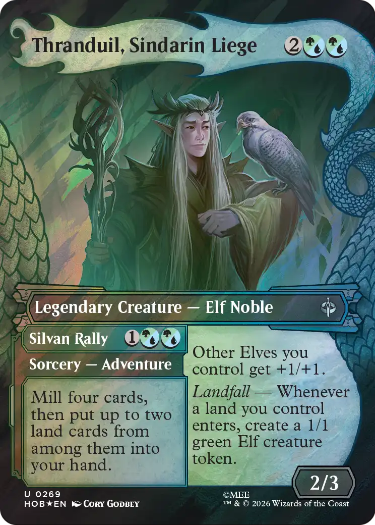 Thranduil, Sindarin Liege (Showcase) (Surge Foil) [The Hobbit] | Tabernacle Games