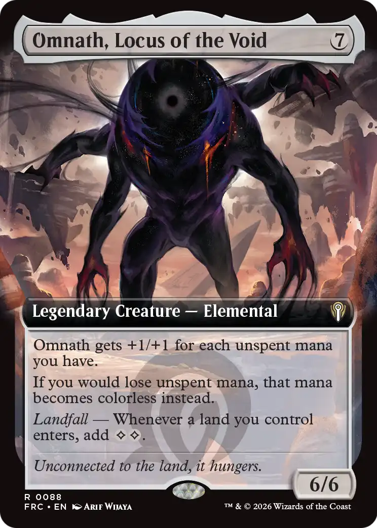 Omnath, Locus of the Void (Extended Art) [Reality Fracture Commander] | Tabernacle Games