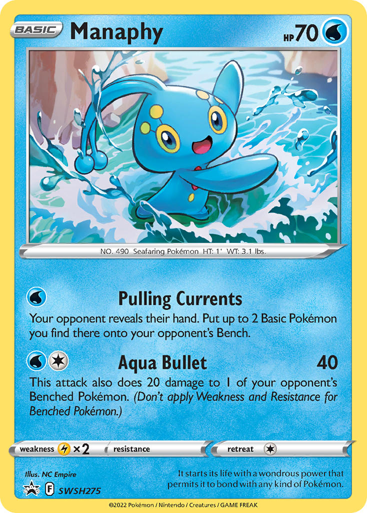 Manaphy (SWSH275) [Sword & Shield: Black Star Promos] | Tabernacle Games