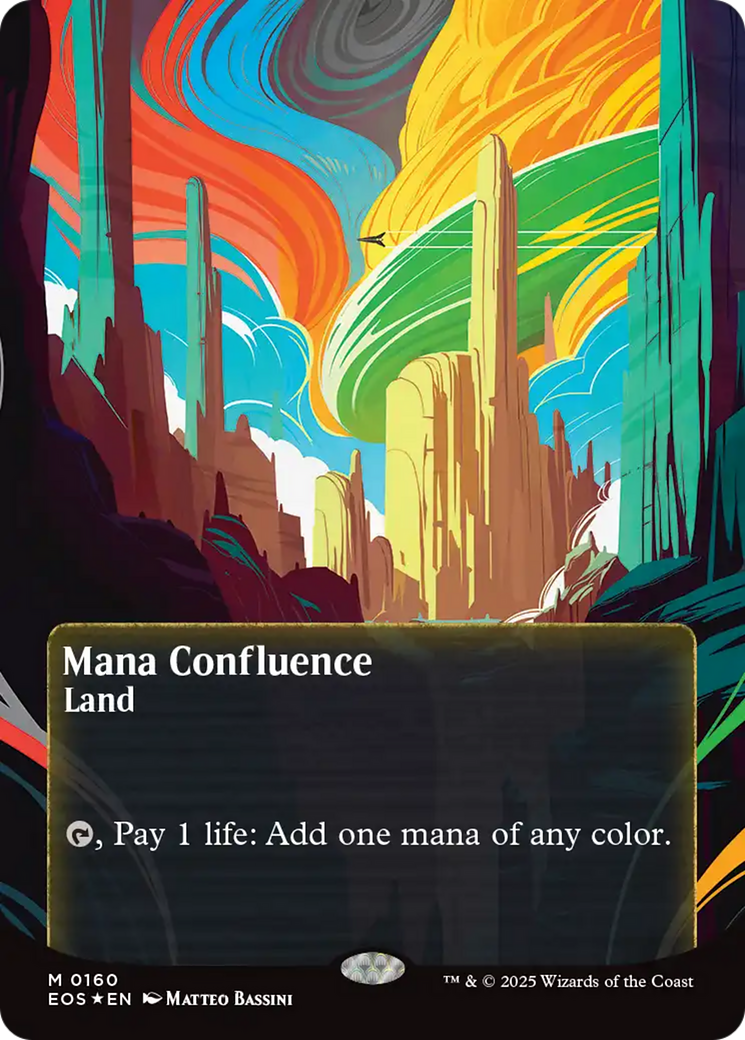 Mana Confluence (0160) (Borderless) (Galaxy Foil) [Edge of Eternities: Stellar Sights] | Tabernacle Games