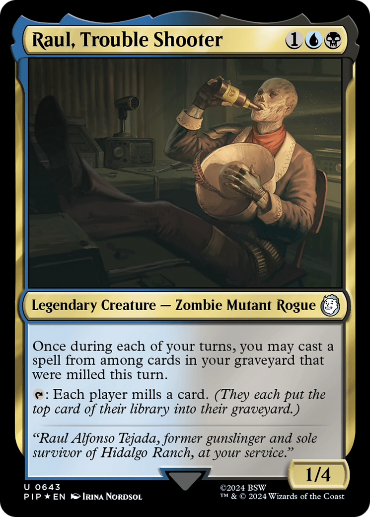 Raul, Trouble Shooter (Surge Foil) [Fallout] | Tabernacle Games