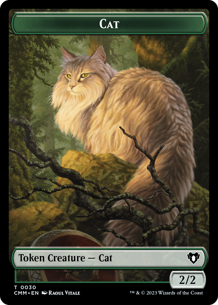 Cat Token (30) [Commander Masters Tokens] | Tabernacle Games