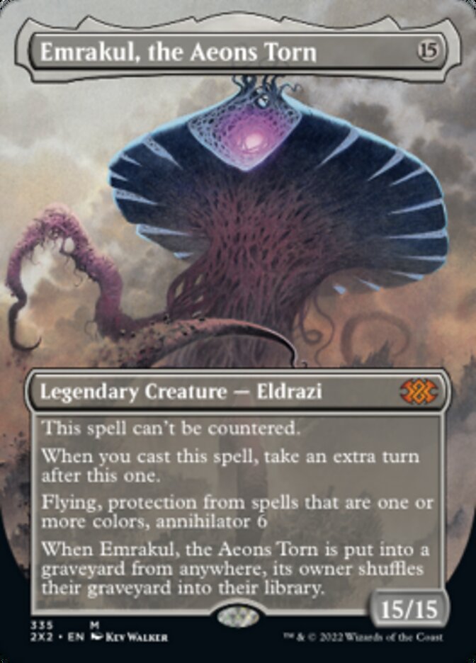 Emrakul, the Aeons Torn (Borderless Alternate Art) [Double Masters 2022] | Tabernacle Games