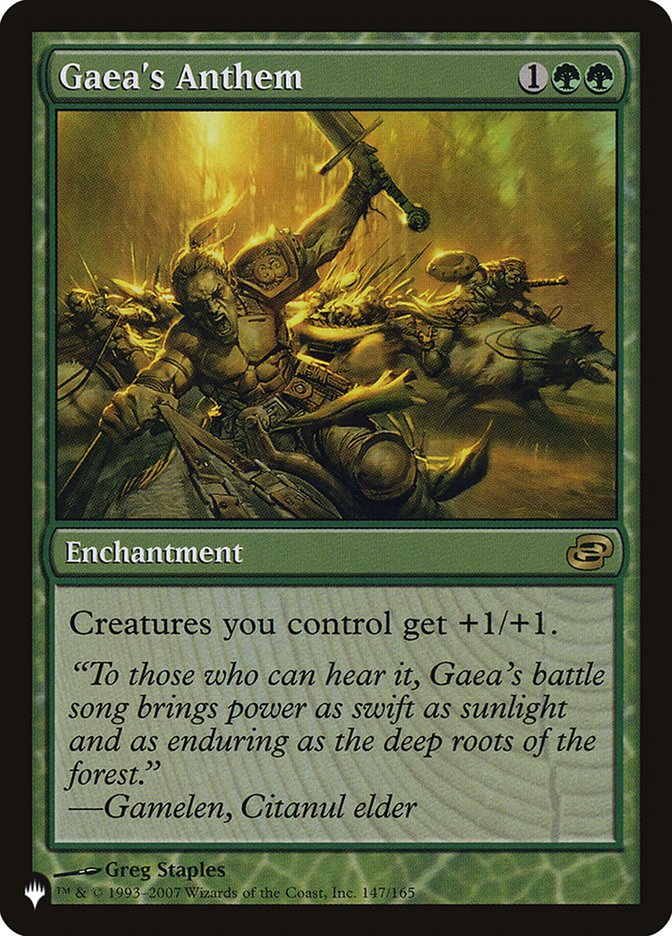 Gaea's Anthem [The List] | Tabernacle Games