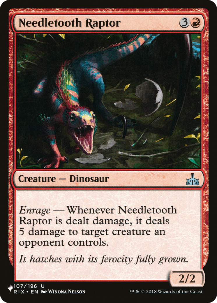 Needletooth Raptor [The List] | Tabernacle Games