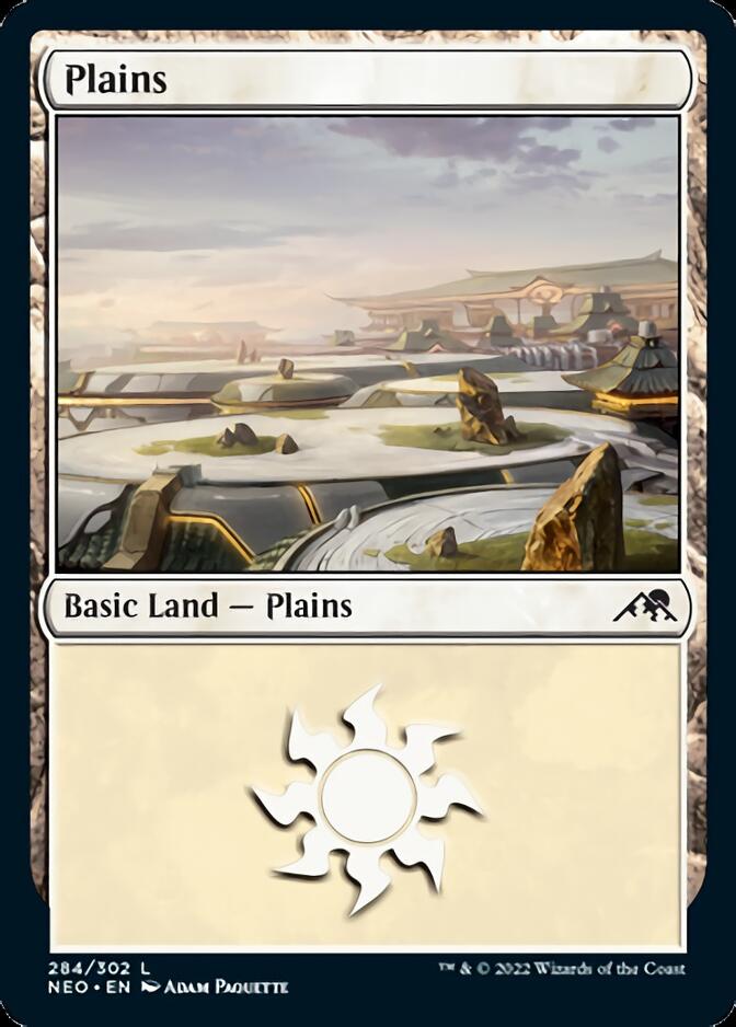 Plains (284) [Kamigawa: Neon Dynasty] | Tabernacle Games