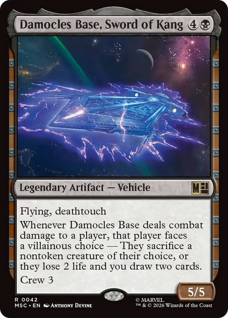 Damocles Base, Sword of Kang (Surge Foil) [Marvel Super Heroes Commander] | Tabernacle Games