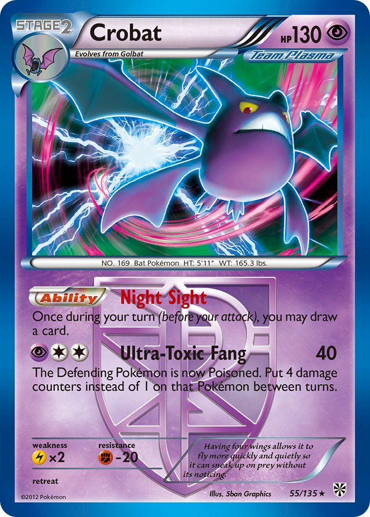 Crobat (55/135) [Black & White: Plasma Storm] | Tabernacle Games