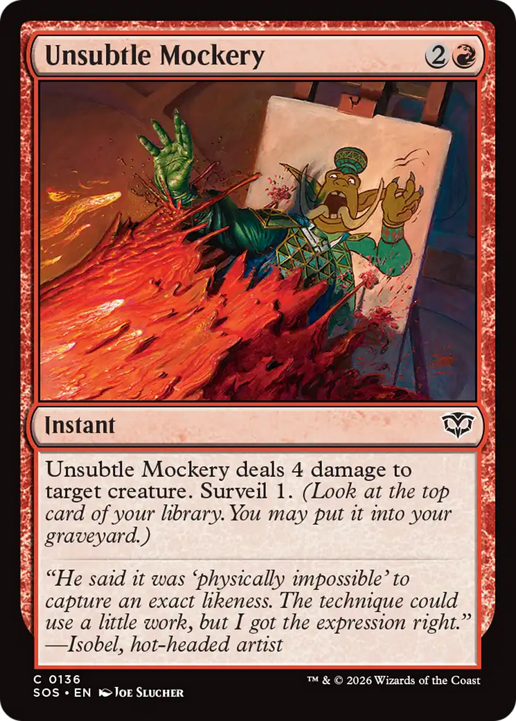 Unsubtle Mockery [Secrets of Strixhaven] | Tabernacle Games